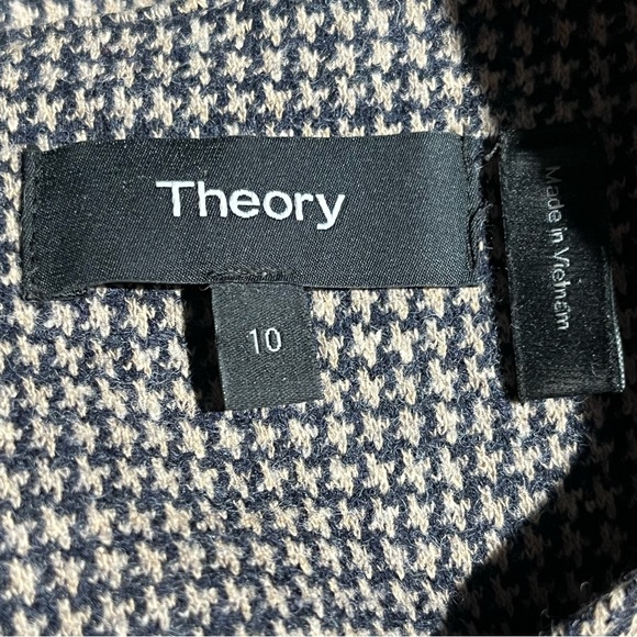 Theory DB Angled Abbot Knit Tan Multi Jacket + Dress - Picture 9 of 10